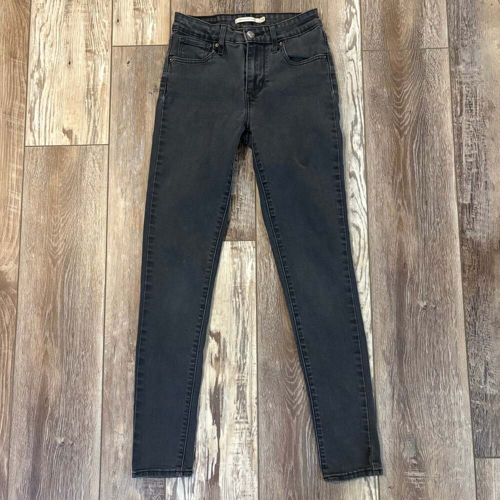 Levis 721 Vintage High Rise Skinny Women's Jeans Black Widow